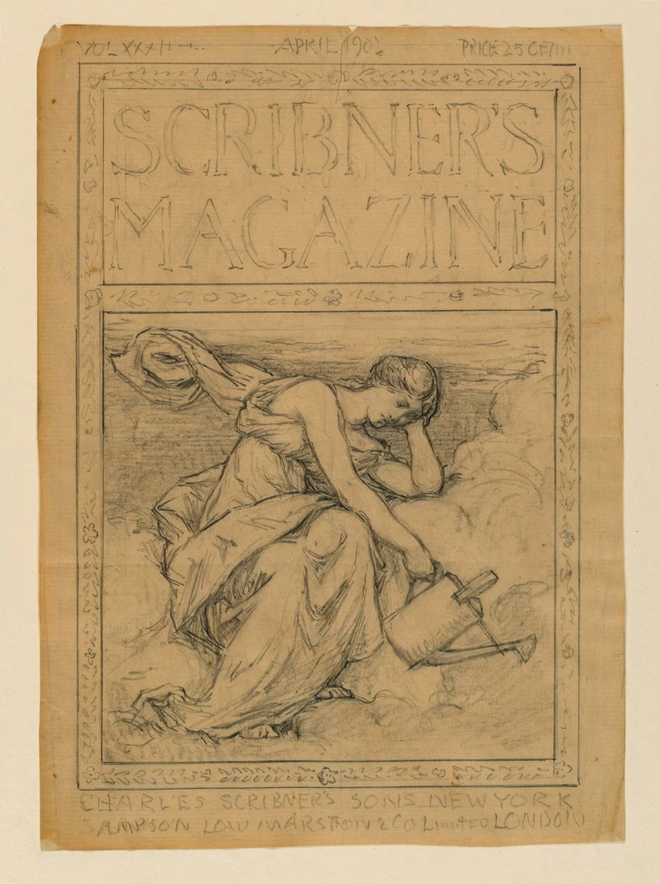 Progetto per copertina di rivista, Scribner's Magazine - Smithsonian Institution, Gift of Mrs